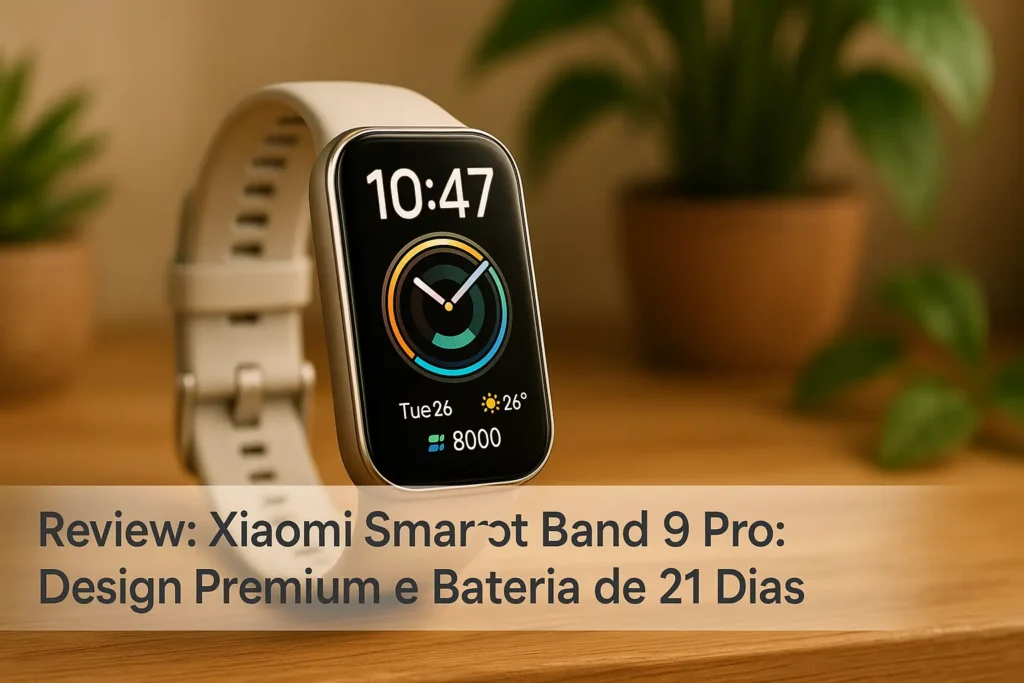 Xiaomi Smart Band 9 Pro: Design Premium e Bateria de 21 Dias