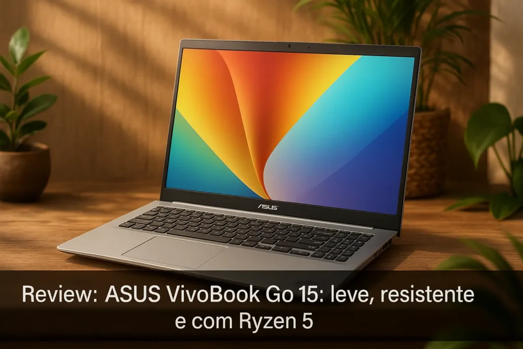 ASUS VivoBook Go 15: leve, resistente e com Ryzen 5