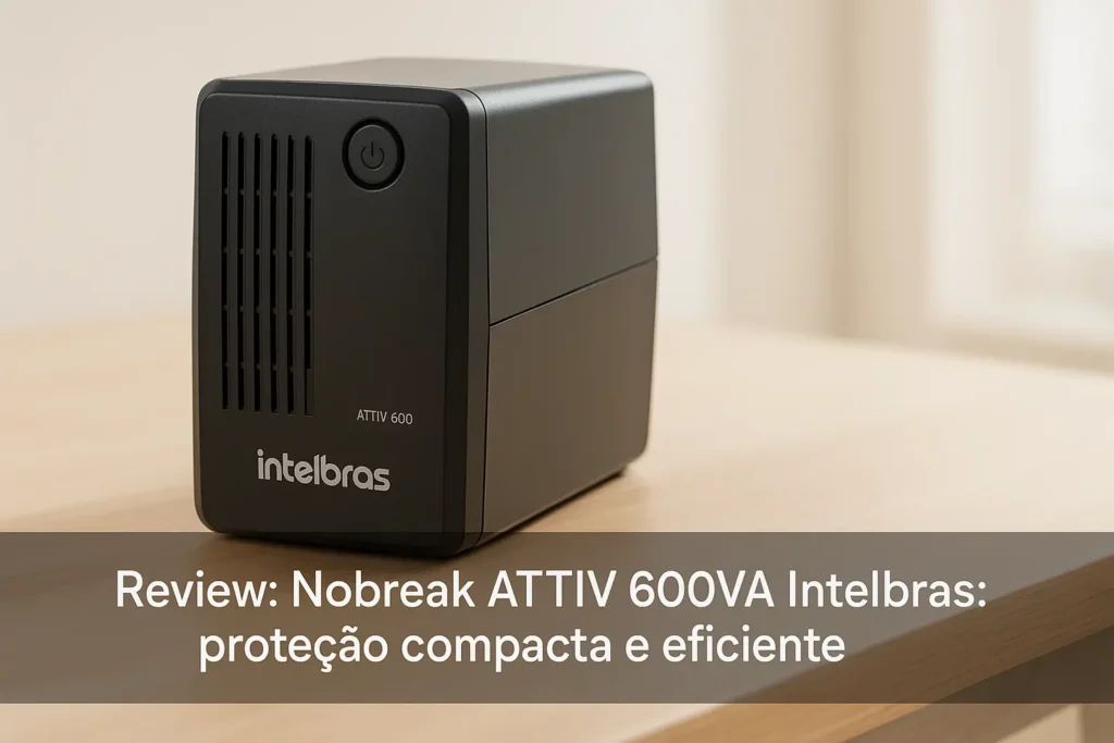 Nobreak ATTIV 600VA Intelbras: proteção compacta e eficiente
