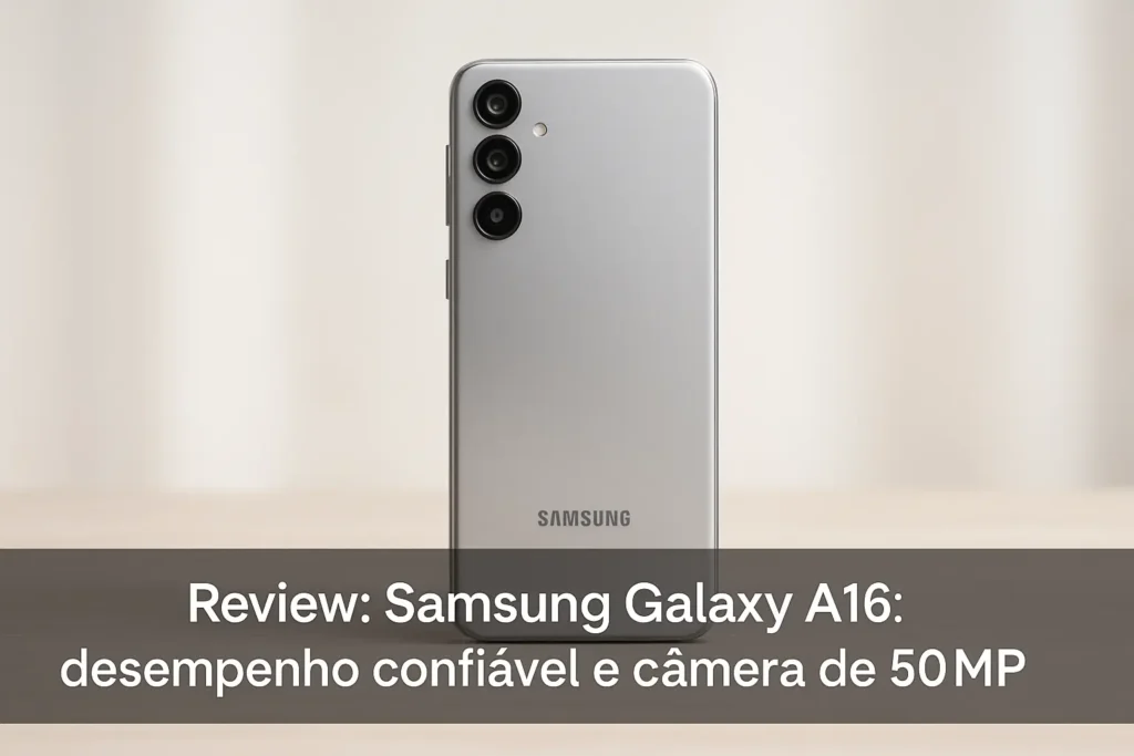 Samsung Galaxy A16: desempenho confiável e câmera de 50MP