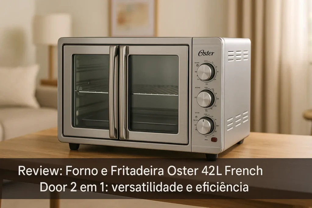 Forno e Fritadeira Oster 42L French Door 2 em 1: versatilidade e eficiência