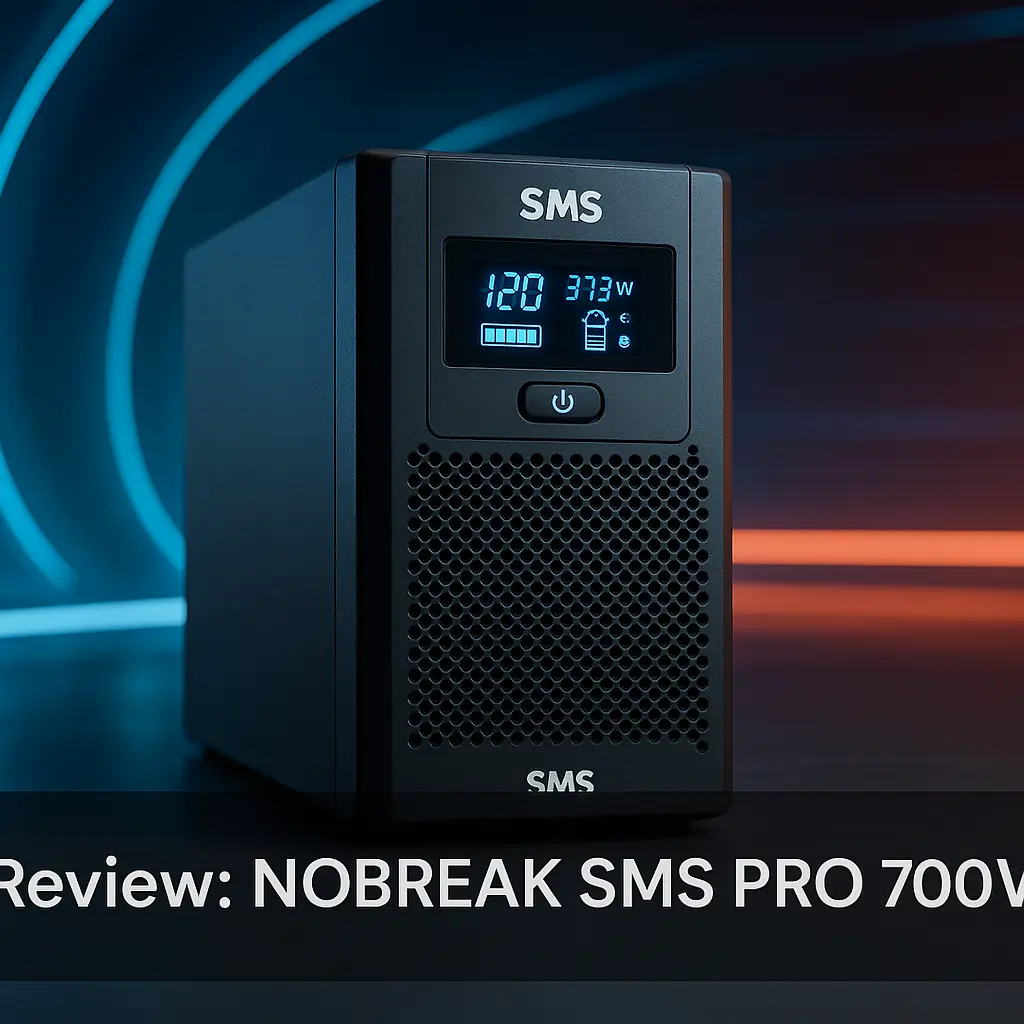 NOBREAK SMS PRO 700VA: segurança, conectividade e potência