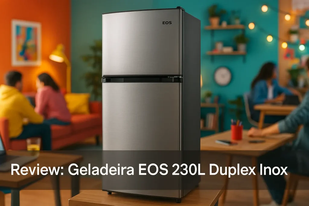 Geladeira EOS 230L Duplex Inox: compacta e eficiente