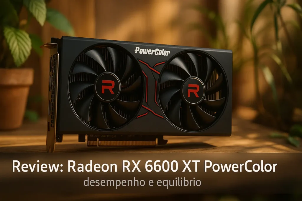 Placa de Vídeo Radeon RX 6600 XT PowerColor: desempenho e equilíbrio