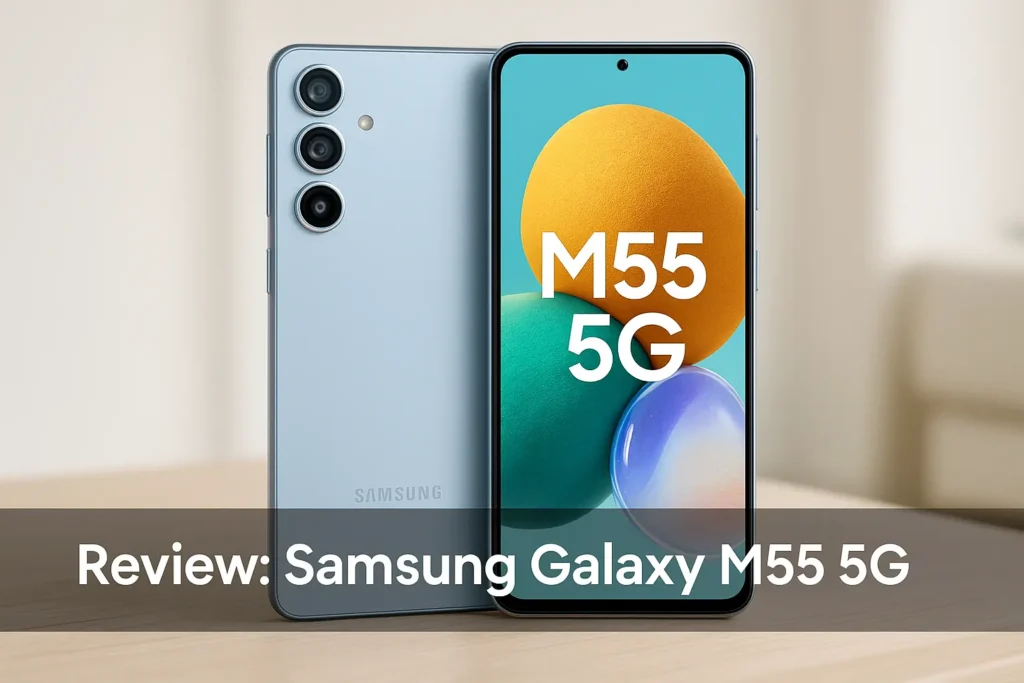 Samsung Galaxy M55 5G: câmera de 50MP e tela 120Hz