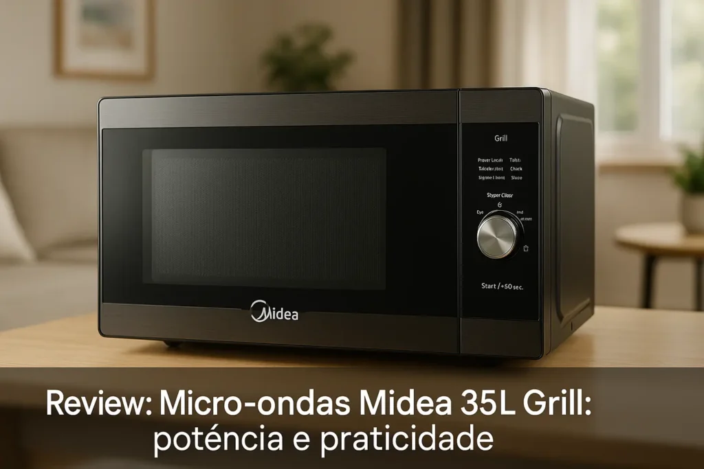 Micro-ondas Midea 35L Grill: potência e praticidade