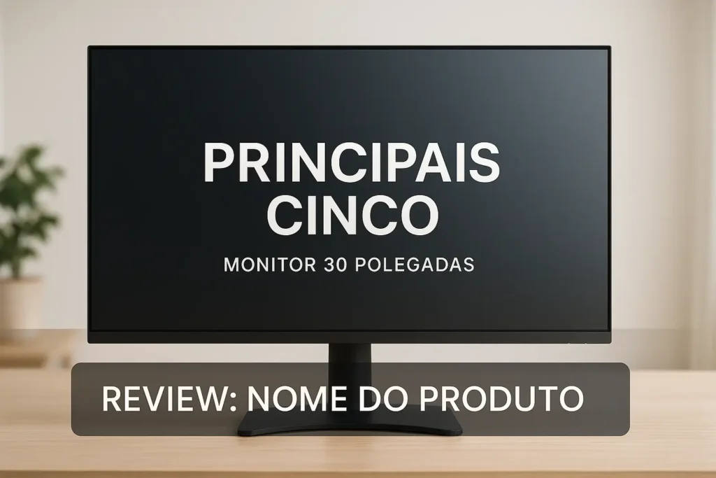 Principais Cinco monitor 30 polegadas