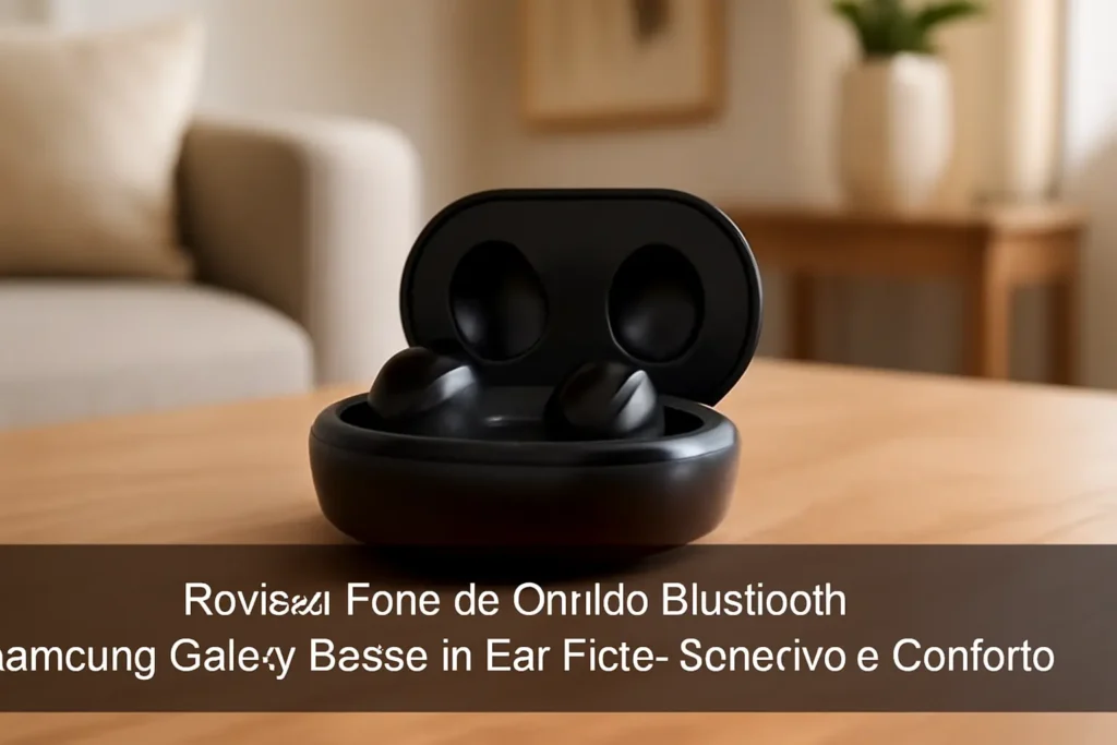 Fone de Ouvido Bluetooth Samsung Galaxy Buds+ In Ear Preto - Som Imersivo e Conforto