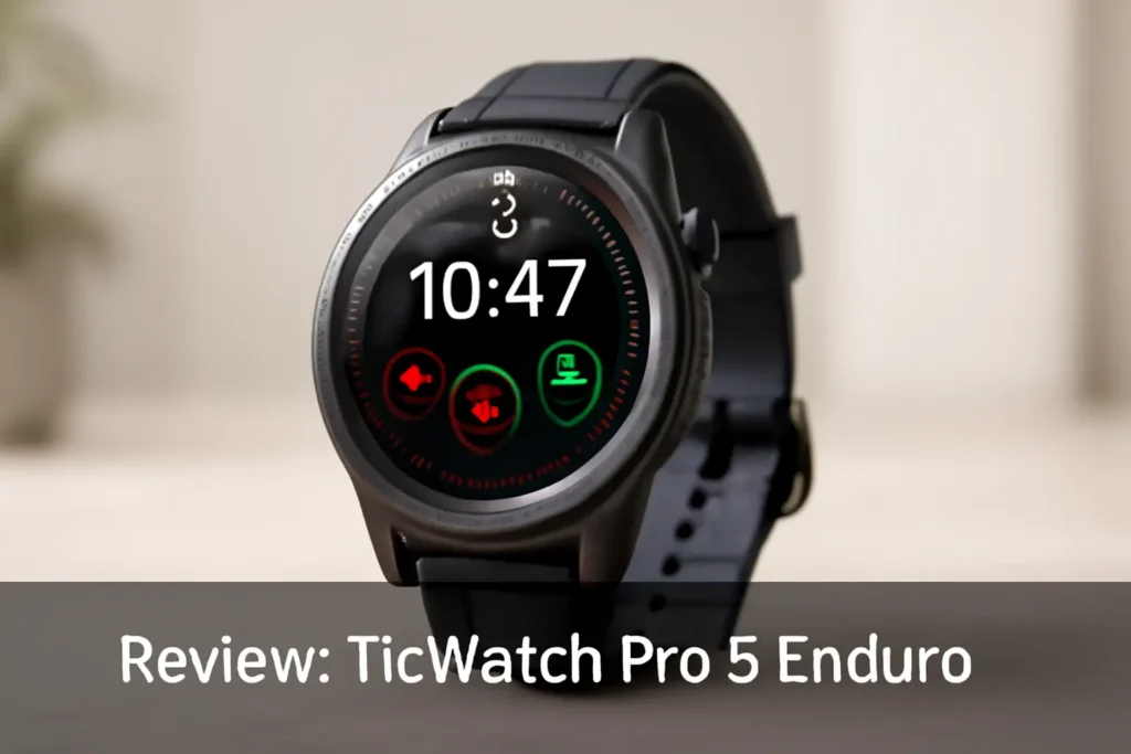 TicWatch Pro 5 Enduro Smartwatch: Desempenho, Durabilidade e Estilo