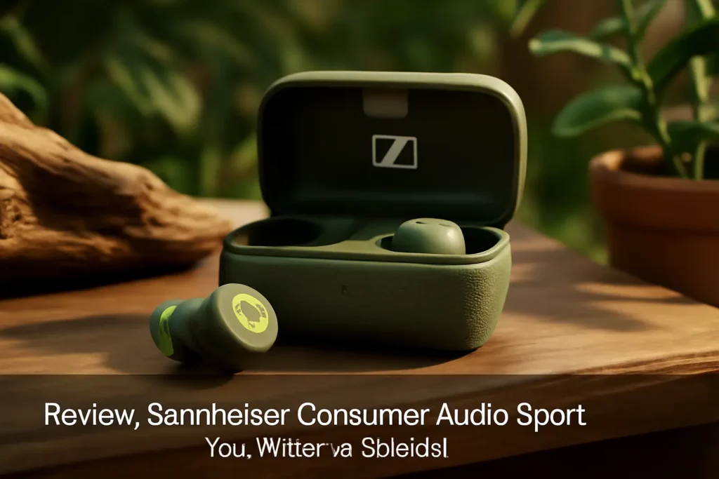 Sennheiser Consumer Audio Sport True Wireless Earbuds – Fones de ouvido Bluetooth com Isolamento de Ruído e Controle de Toque