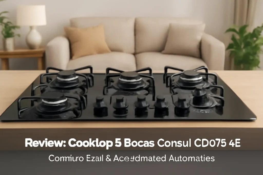 Cooktop 5 Bocas Consul CD075AE: Controle Fácil e Acendimento Automático