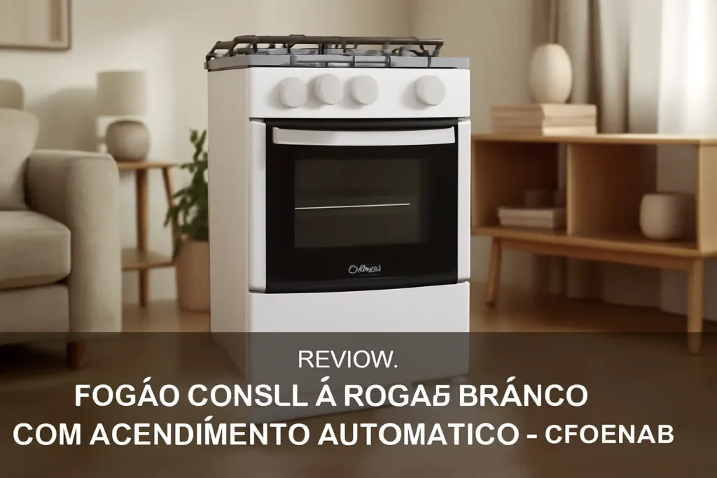 Fogão Consul 4 Bocas Branco com Acendimento Automático - CFO4NAB