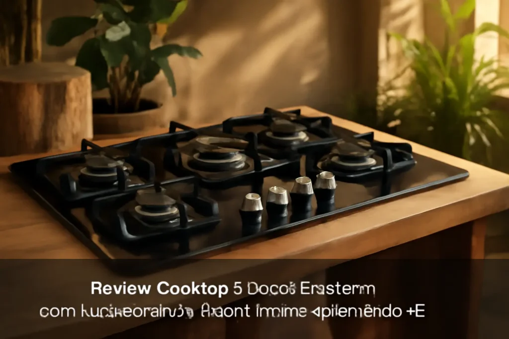 Cooktop 5 bocas Brastemp com quadrichama e acendimento automático - BDD85AE