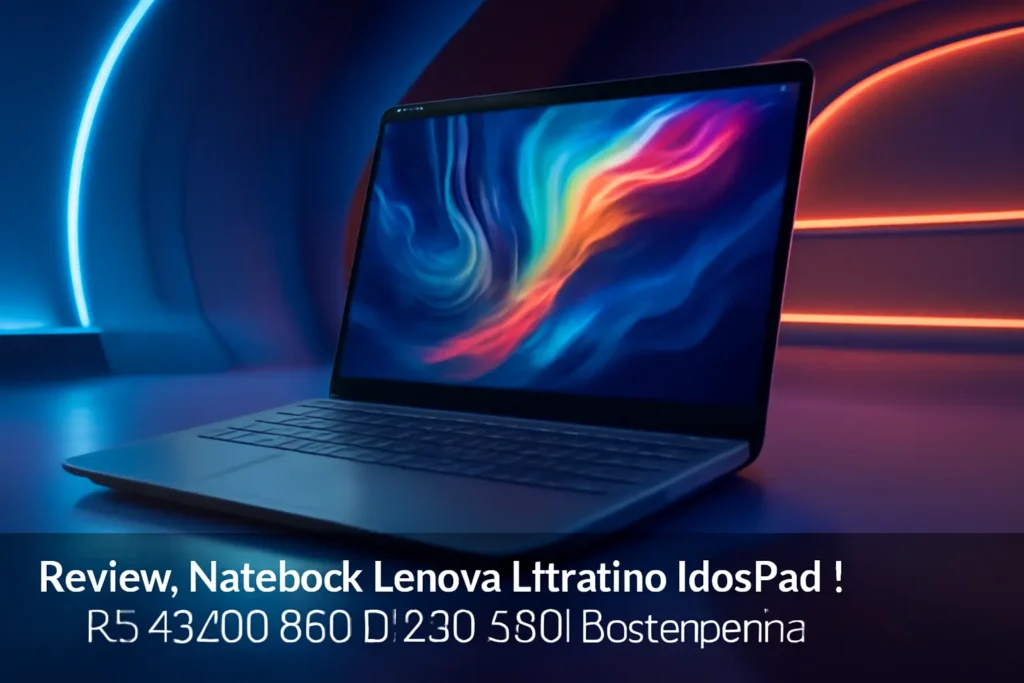 Notebook Lenovo Ultrafino IdeaPad 1 R5-7520U 8GB 512GB SSD: Desempenho e Praticidade