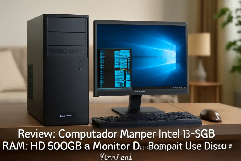 Computador Mancer Intel i3, 8GB RAM, HD 500GB e Monitor 19: Bom para Uso Diário e Educação