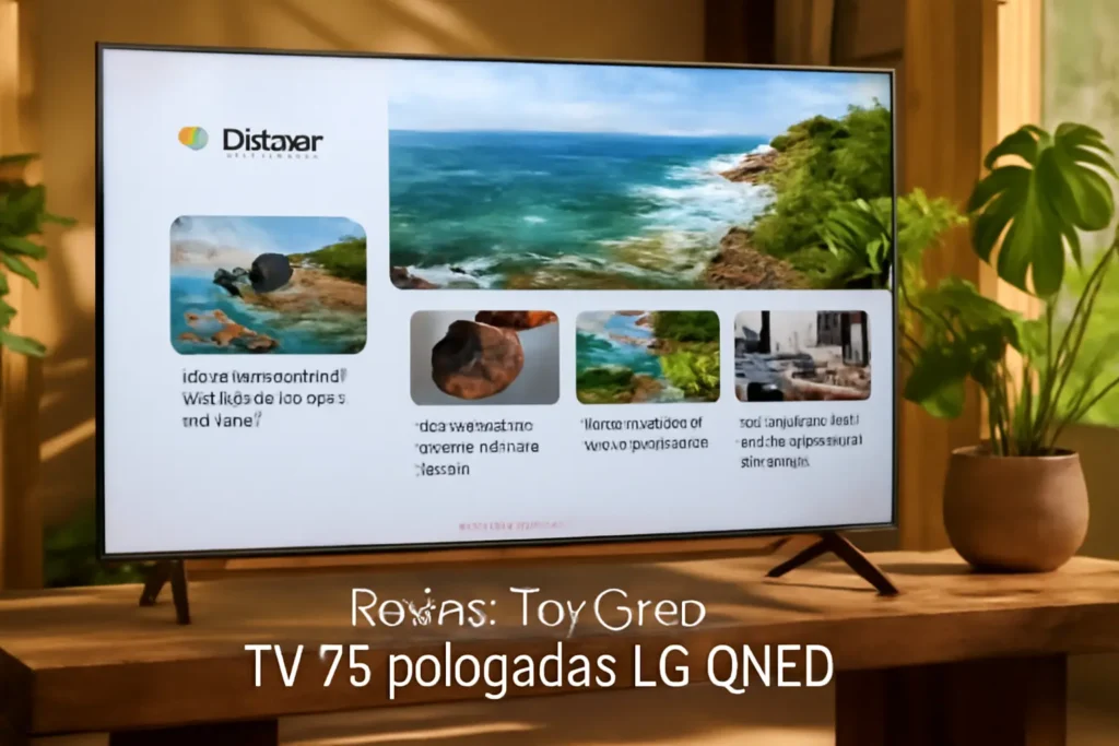 Top Cinco TV 75 polegadas LG QNED