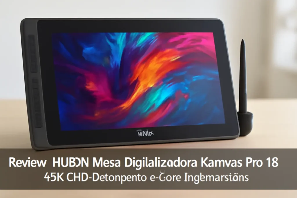 HUION Mesa Digitalizadora Kamvas Pro 16 2.5K QHD: Desempenho e Cores Impressionantes