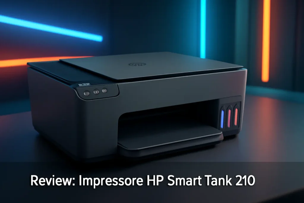 Impressora HP Smart Tank 210 com Tanque de Tinta Colorida - Conectividade Wi-Fi e Alta Velocidade