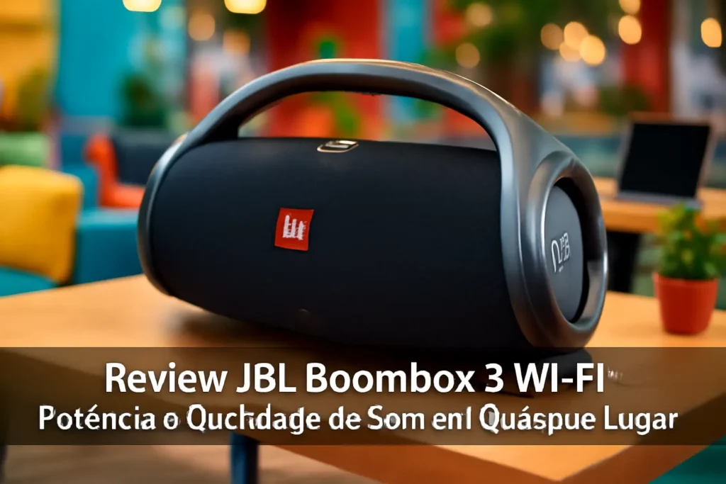 JBL Boombox 3 Wi-Fi: Potência e Qualidade de Som em Qualquer Lugar