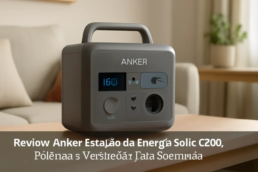 Anker Estação de Energia Solix C200: Potência e Mobilidade para Aventuras