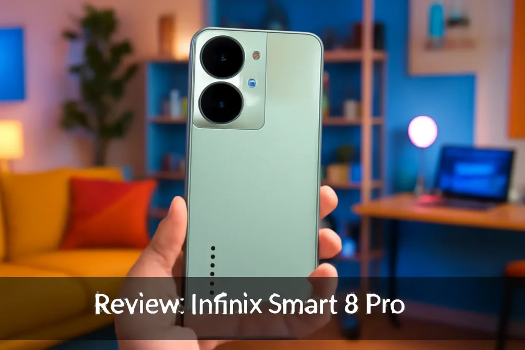 Smartphone INFINIX SMART 8 Pro: Desempenho e Qualidade em um Design Moderno