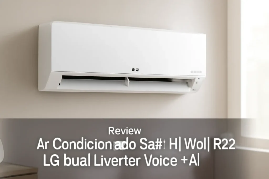 Ar Condicionado Split Hi Wall R32 LG Dual Inverter Voice +AI 12000 BTU/h Quente e Frio S3-W12JA31A – 220 Volts