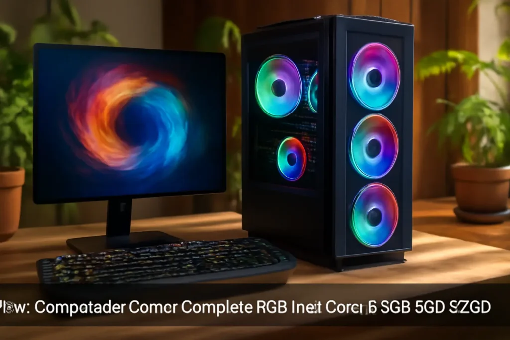 Computador Gamer Completo RGB Intel Core i5 8GB SSD 512GB Kit Gamer