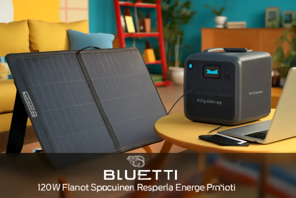 BLUETTI 120W Painel Solar para Estação de Energia Portátil