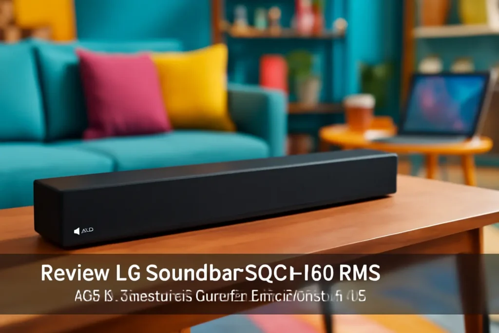 LG Soundbar SQC1-160RMS: Áudio Imersivo e Conectividade Sem Fios