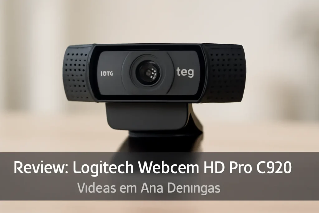 Logitech Webcam HD Pro C920: Vídeos em Alta Definição