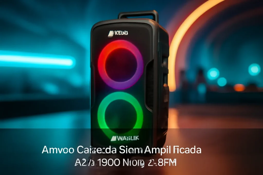 Amvox Caixa de Som Amplificada ACA 1900 New X SFM: Potência e Conectividade para Festas