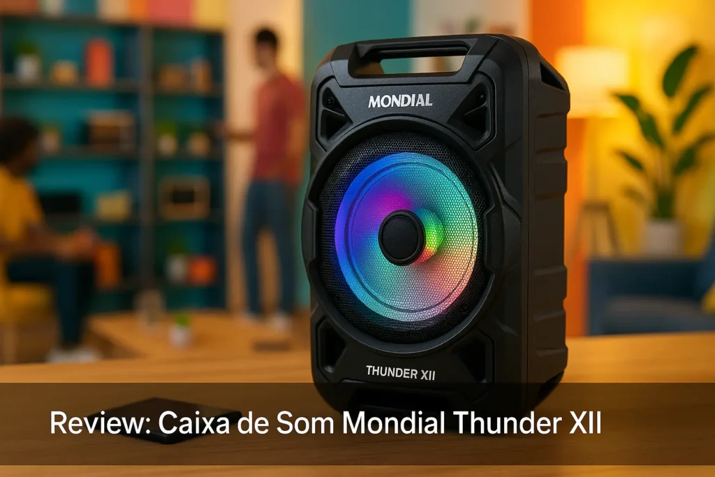 Caixa de Som Mondial Thunder XII: Potência e Versatilidade Portátil