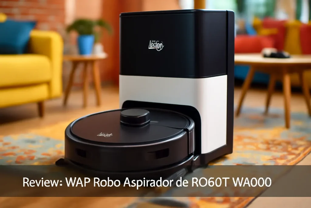 WAP Robô Aspirador de Pó ROBOT W4000 - Estação Autolimpante, Mapeamento LDS 360°, Passa Pano com MOP Giratório 220V