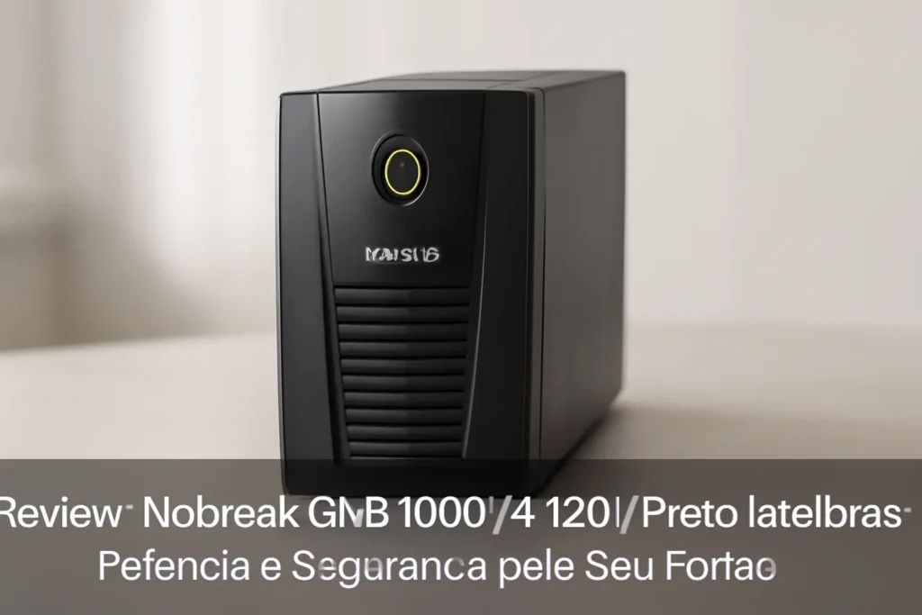 Nobreak GNB 1000VA-120V Preto Intelbras: Potência e Segurança para Seu Portão