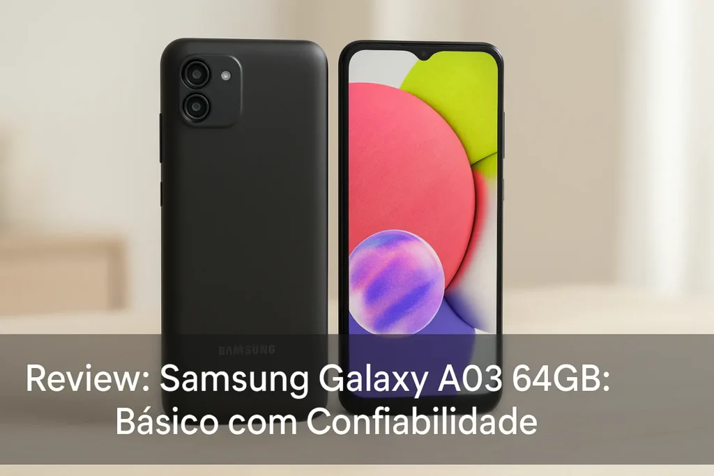 Samsung Galaxy A03 64GB: Básico com Confiabilidade