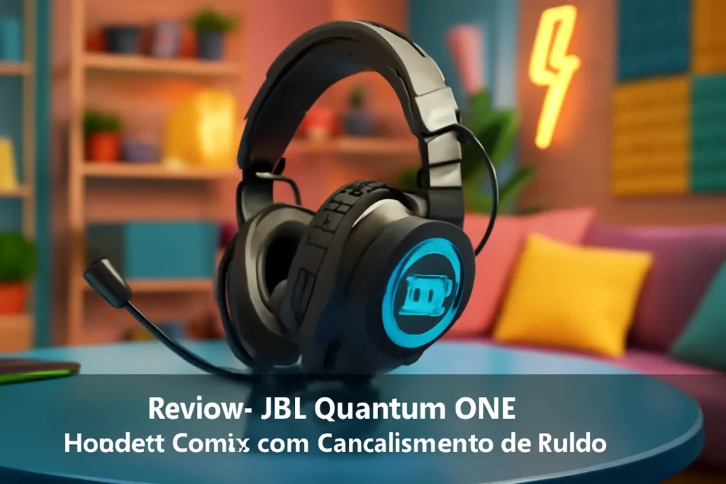 JBL Quantum One - Headset Gamer com Cancelamento de Ruído