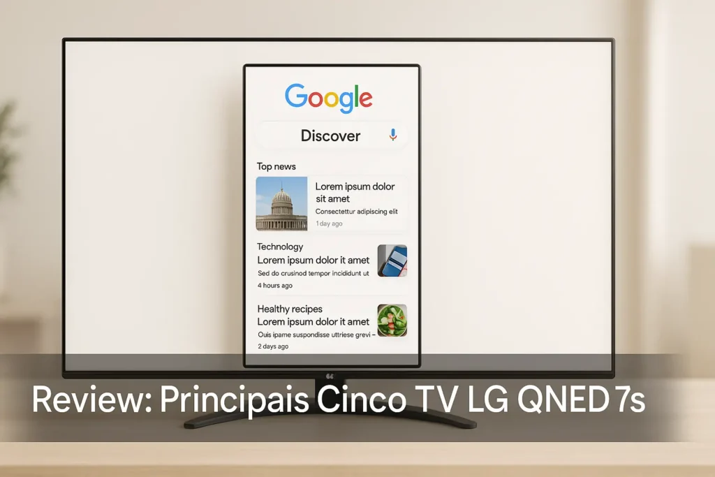 Principais Cinco TV LG QNED 7s
