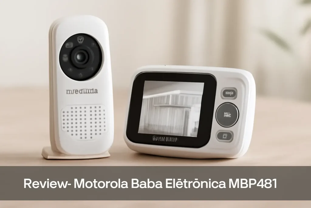 Motorola Babá Eletrônica MBP481 - Tela de 2'' com Zoom Digital e Visão Noturna Infravermelha