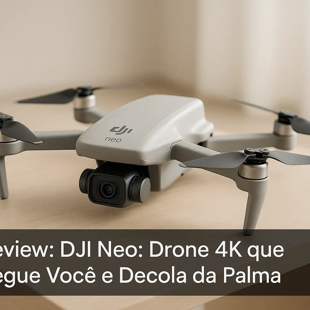 DJI Neo: Drone 4K que Segue Você e Decola da Palma