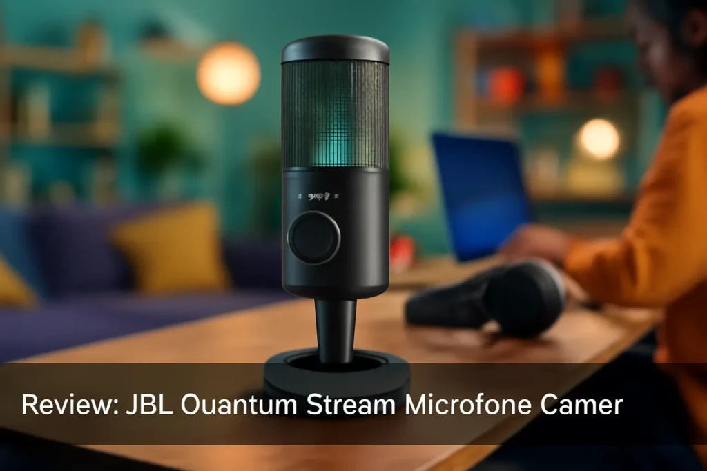 JBL Quantum Stream Microfone Gamer: Som Nítido e Transmissão Impecável