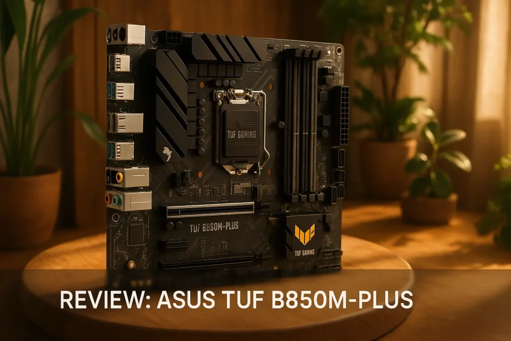 ASUS TUF GAMING B850M-PLUS WIFI com 18 portas USB e suporte DDR6