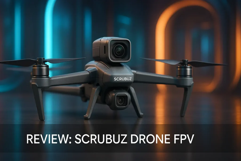 Scrubuz Drone FPV 2K Dobrável com Motores Brushless