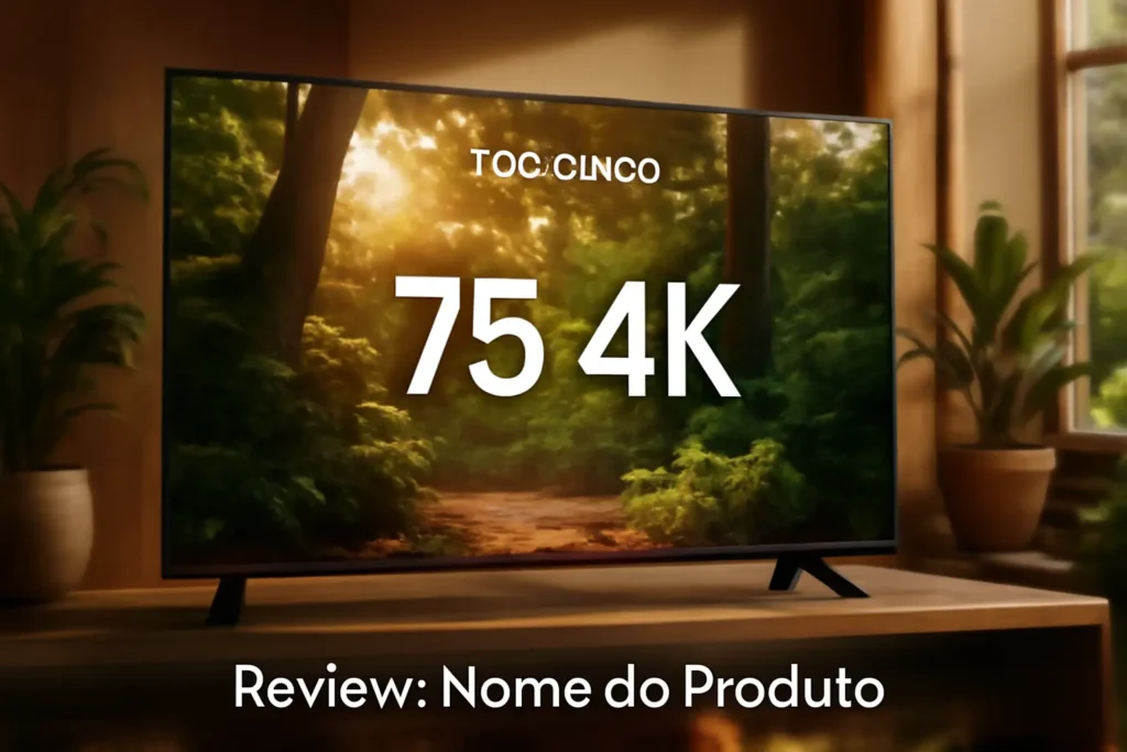 Top Cinco televisão de 75 polegadas
