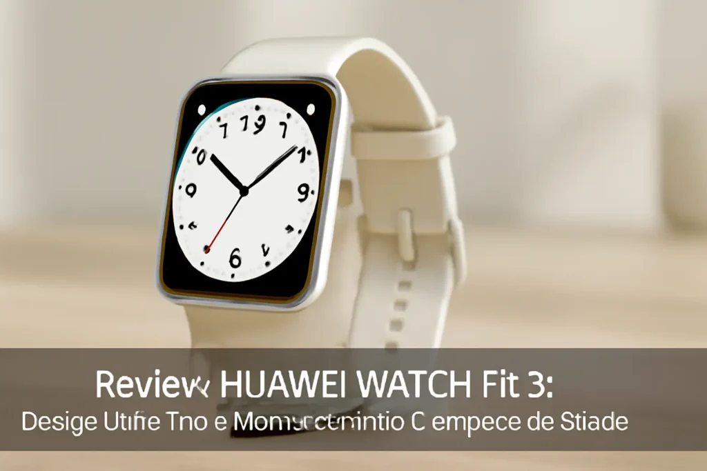 HUAWEI WATCH Fit 3: Design Ultra-fino e Monitoramento Completo de Saúde