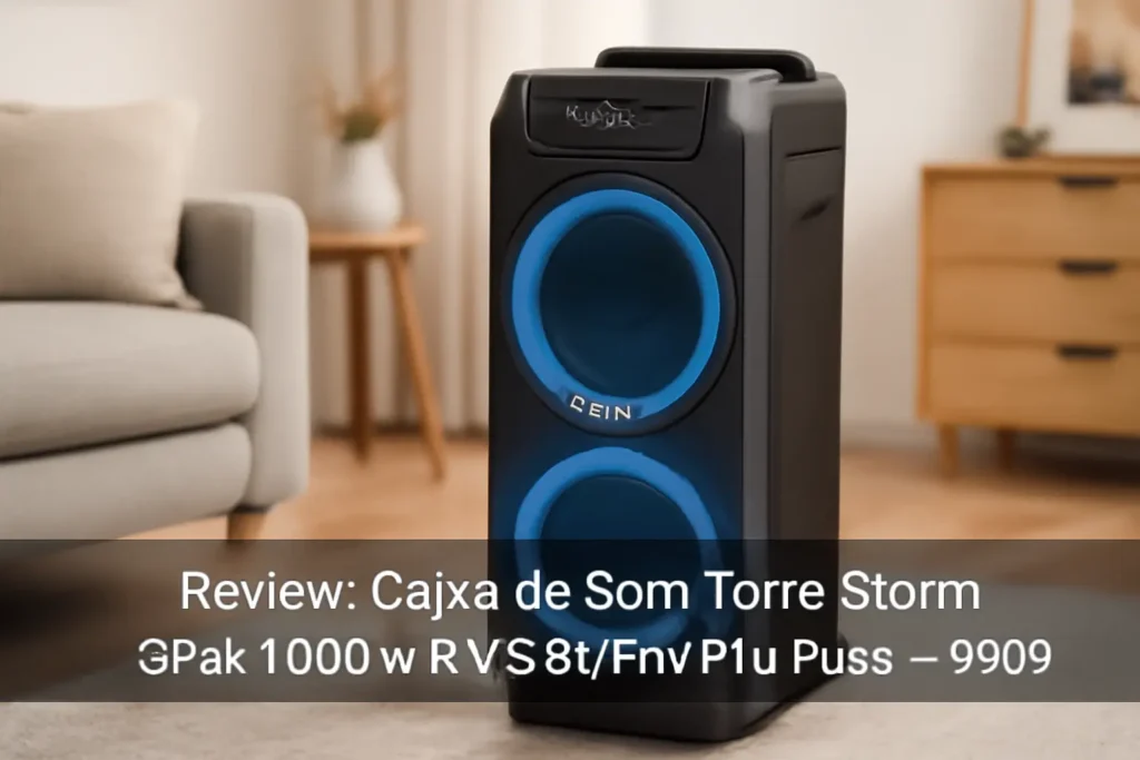 Caixa de Som Torre Storm 8Pol. 1000w Rms Bt/Fm/P10 Pulse - SP509: Potência e Design para Sua Festa