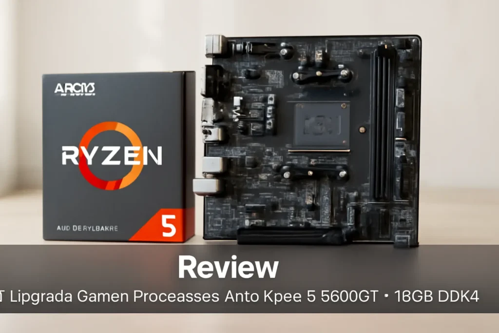 Kit Upgrade Gamer: Processador AMD Ryzen 5 5600GT + B450M + 16GB DDR4