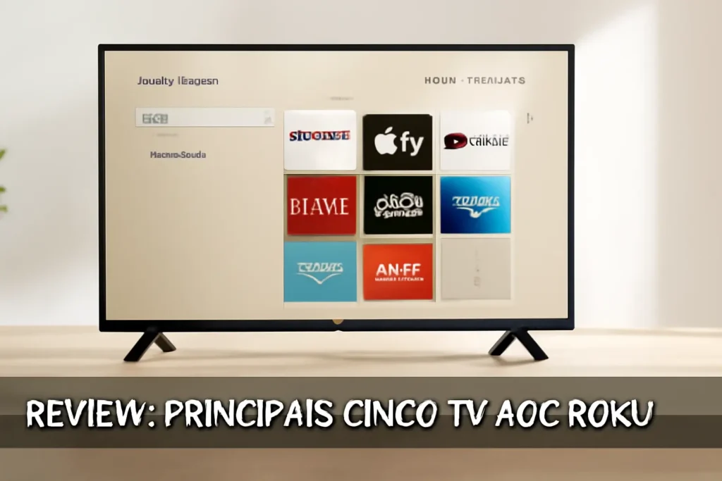 Principais Cinco TV AOC Roku
