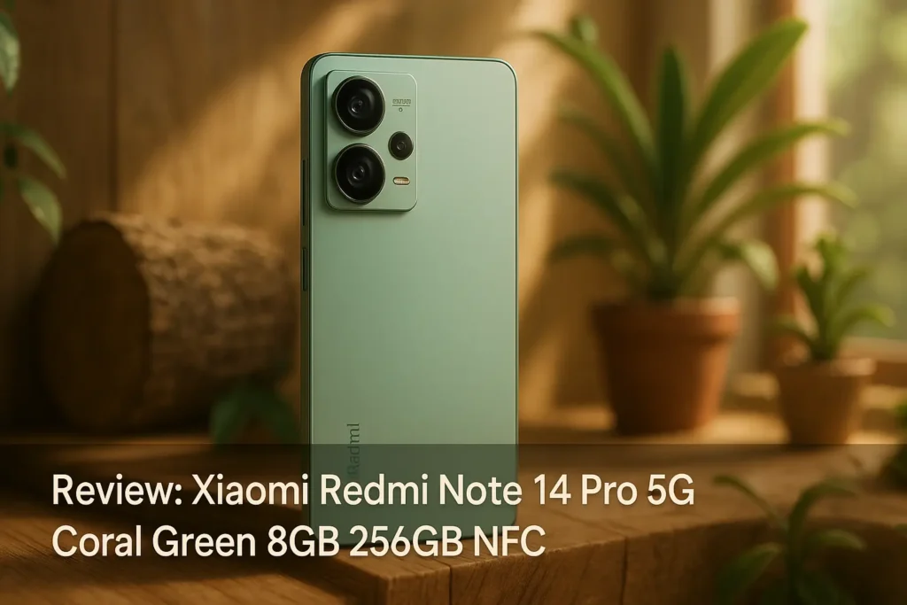Xiaomi Redmi Note 14 Pro 5G Coral Green 8GB 256GB NFC — Poder, Estilo e Conectividade