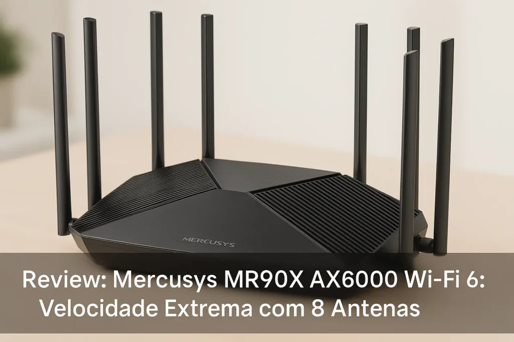 Mercusys MR90X AX6000 Wi-Fi 6: Velocidade Extrema com 8 Antenas