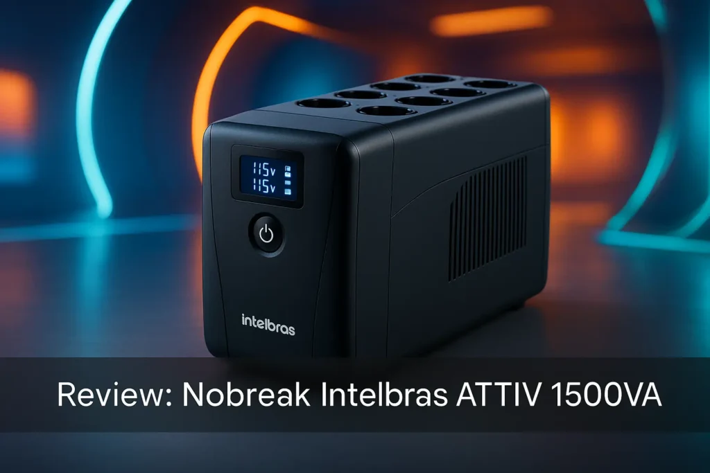 Nobreak Intelbras ATTIV 1500VA: proteção com 8 tomadas